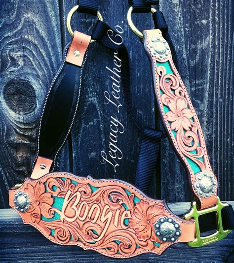 bronc halters with custom names.